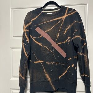 Saturdays New York City Black and Orange Crewneck Sweatshirt